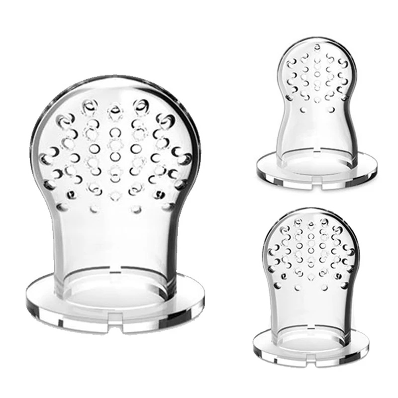 

Wholesale Baby fruit feeder silicone nipple pouches, Transparent