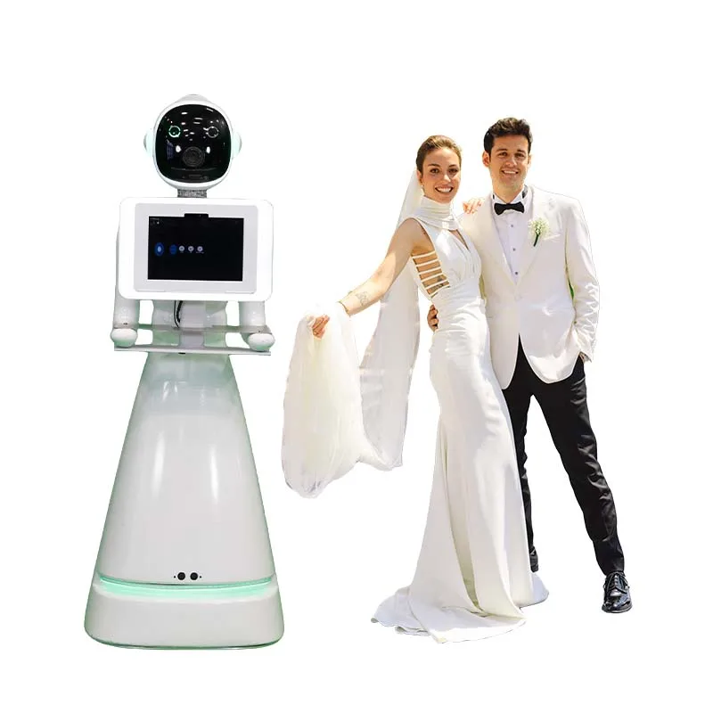 

2024 Fashion Popular Photo Booth Roamer Robotic Kit Photo Robot Wireless Automatic Rotating Selfie Robot Roamer Photo Booth