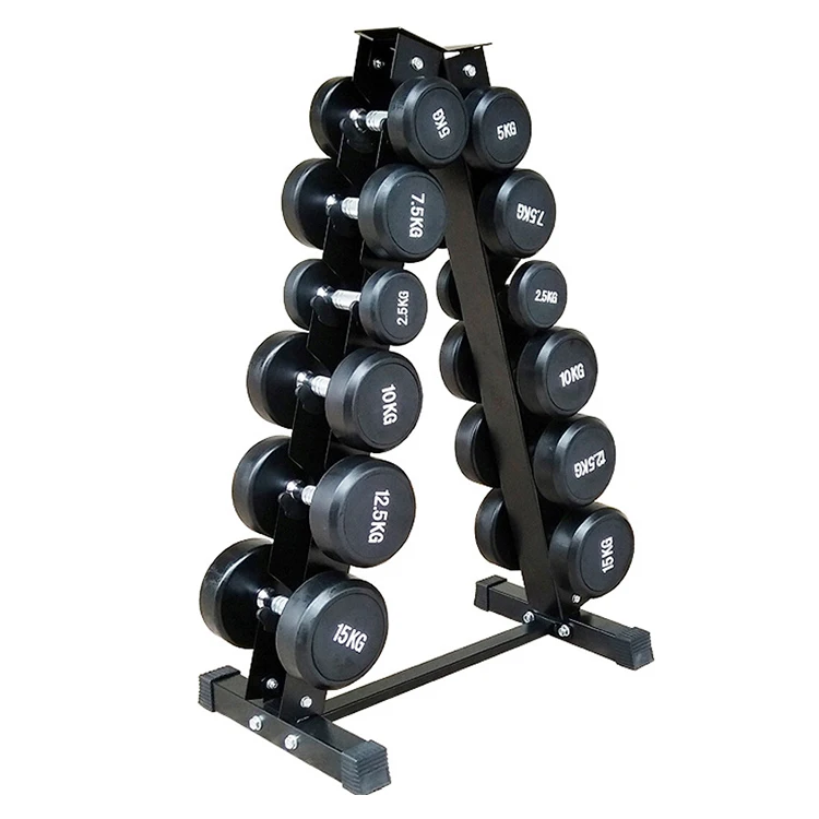 

2021 commercial large fitness gym equipment home use adjustable set dumbbell storage stand dumbbells rack, Black