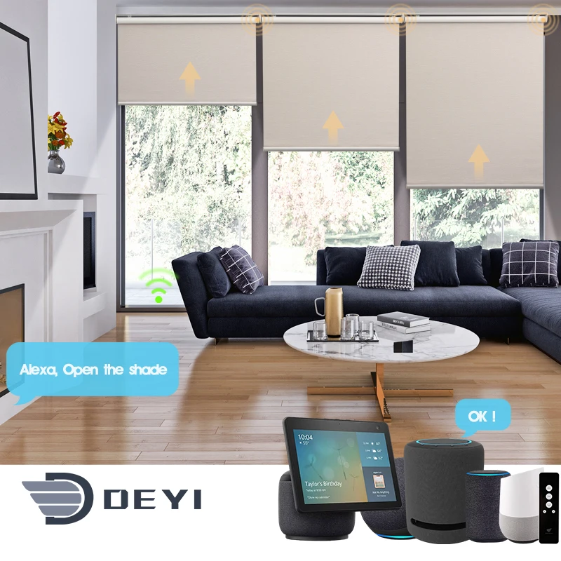 

Deyi Smart motorized blinds motor Roller blind kit, Customized color