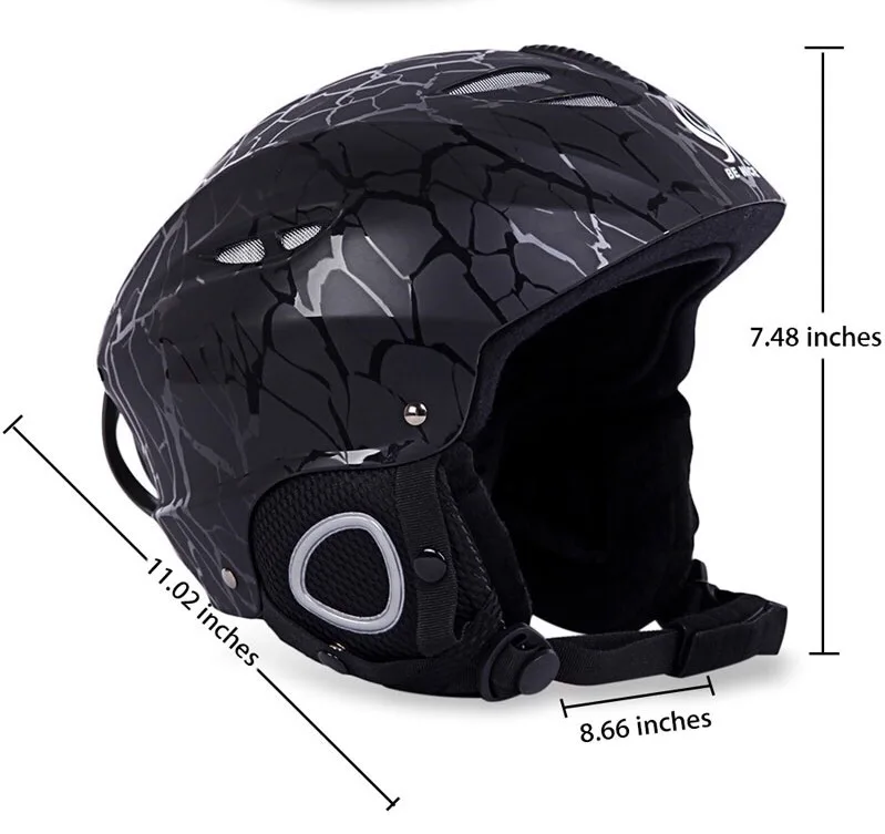 
BE NICE Retail Unisex Snowboard Adjustable Head Protective Safety Ski Helmet 