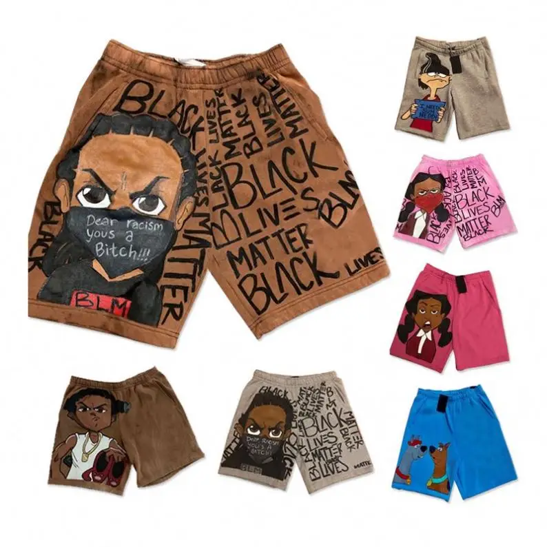 

Trending size woman's clothing Cartoon Elastic Waist Cotton Shorts nIkeeliedly Shorts Custom Logo Plus Size Men's Shorts