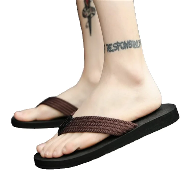 

Casual flip-flops for men, Black brown grey