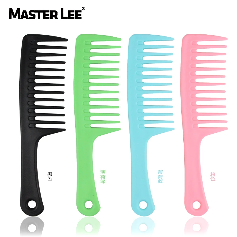 

Masterlee custom logo Hot Sell Plastic Shampoo Combs Wide Tooth Hair Comb for everyone, More colors