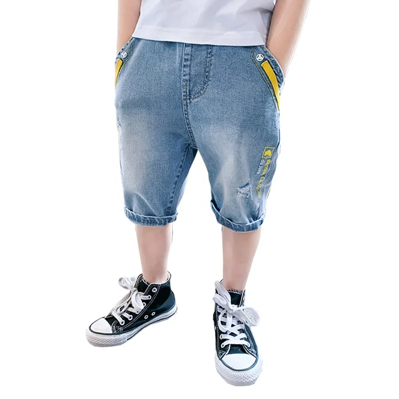 

4-13 Years Children Fashion Clothes Classic Denim Clothing Short Trousers Baby Boy Casual Jeans Bowboy Kids Boys Shorts Pants