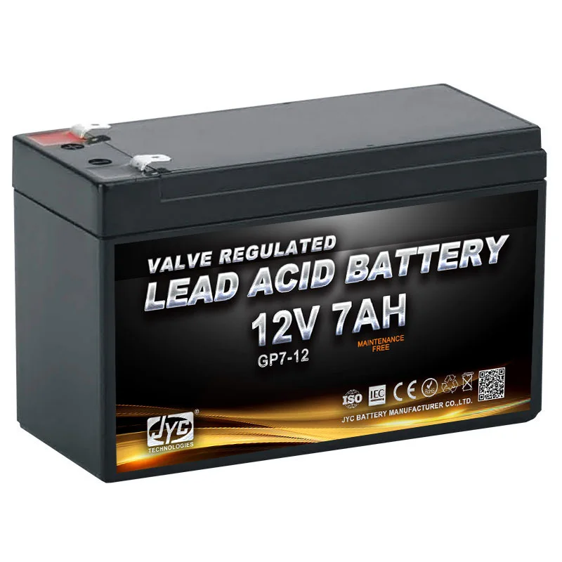 JYC Battery Manufacturers 12V7AH SFM AGM Rechargeable Battery GP-1270 for EPS and UPS