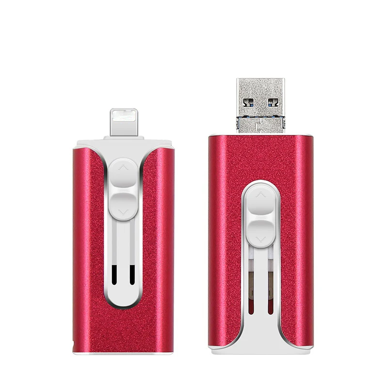 

16GB 32GB 64GB 128GB Multifunction 3 In 1 OTG USB 3.0 Flash Drive Fit For iOS Android 128gb usb drive 3.0