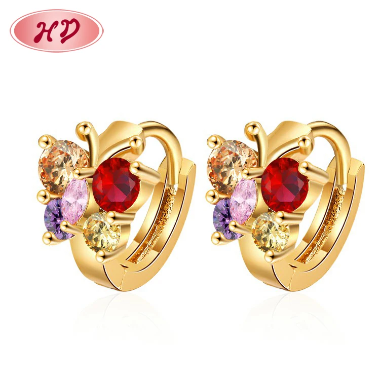 

Hot Selling Cute Small Butterfly Huggie Earrings for Women Ladies Mother's Day Gifts 18kt gold plating brass quality jewelry