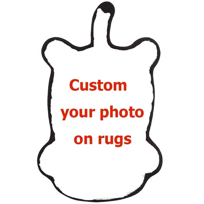 Custom Your Photos Modern Cut Pile Anti-slip Pet Friendly Rugs for Bedroom Living Room Kitchen Area & Door Mats