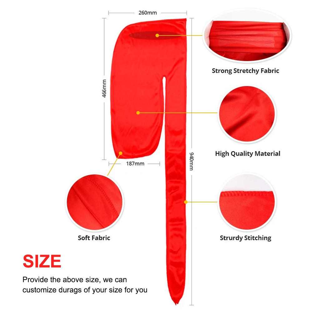 Uron Custom Durags Silk Durags With Customized Logo Buy Custom Logo