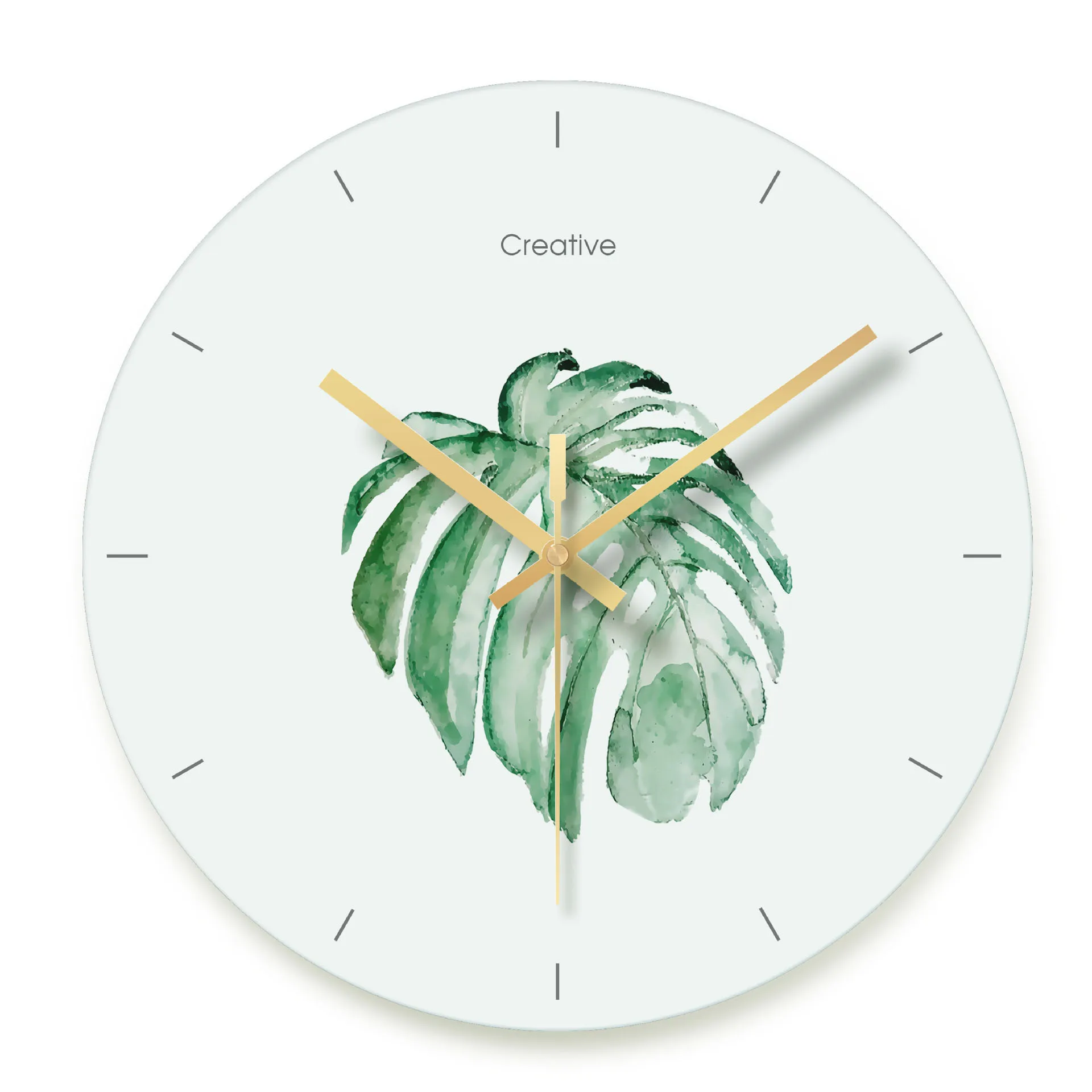 

Cheap Customized Double Sided Illuminated Glass Wall Clock For Kitchen