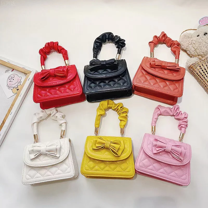 

Cute Girls Mini Crossbody Bag Kawaii Little Girl Small Party Hand Bags Baby Leather Coin Pouch Purse