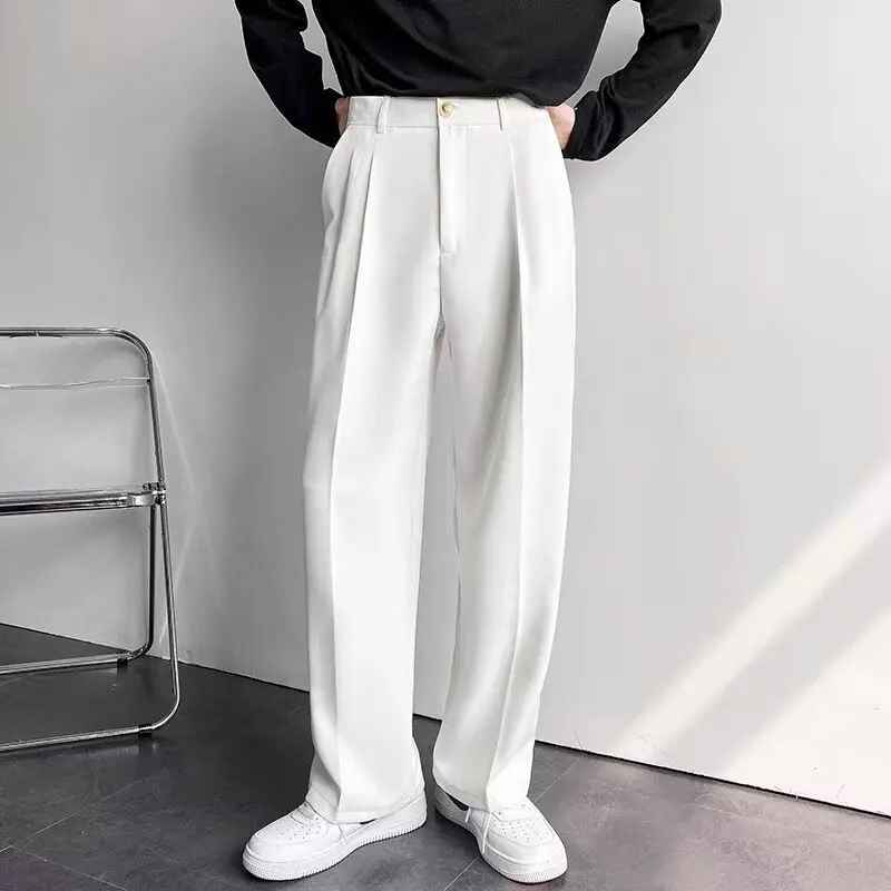 Casual Wide Leg Suit Trousers