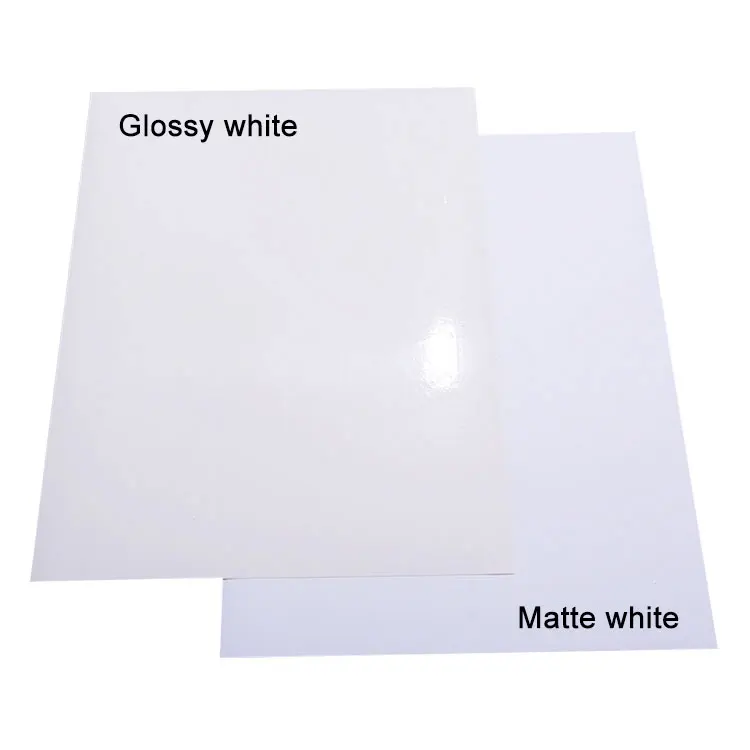 100 Sheets A4 21x29.7 Super Sticky High Glossy Mirror Cast Coated Self ...