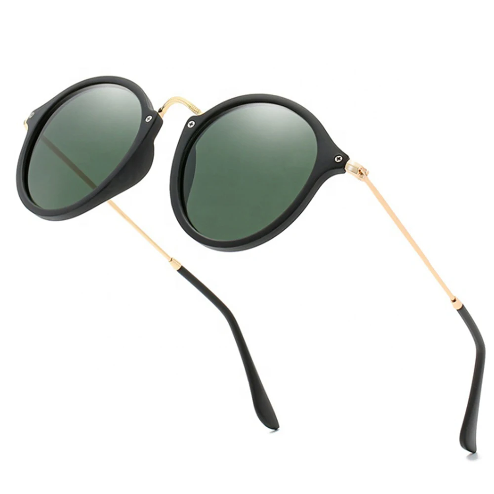 2020 round metal sun glasses  vintage  style polarized UV400 pc sunglasses 2447