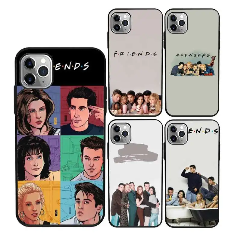 

Funny friends tv show black mobile phone cover for iPhone 12 11Pro Max 11 X XS XR XS MAX 8plus 8 7plus 7 6plus case