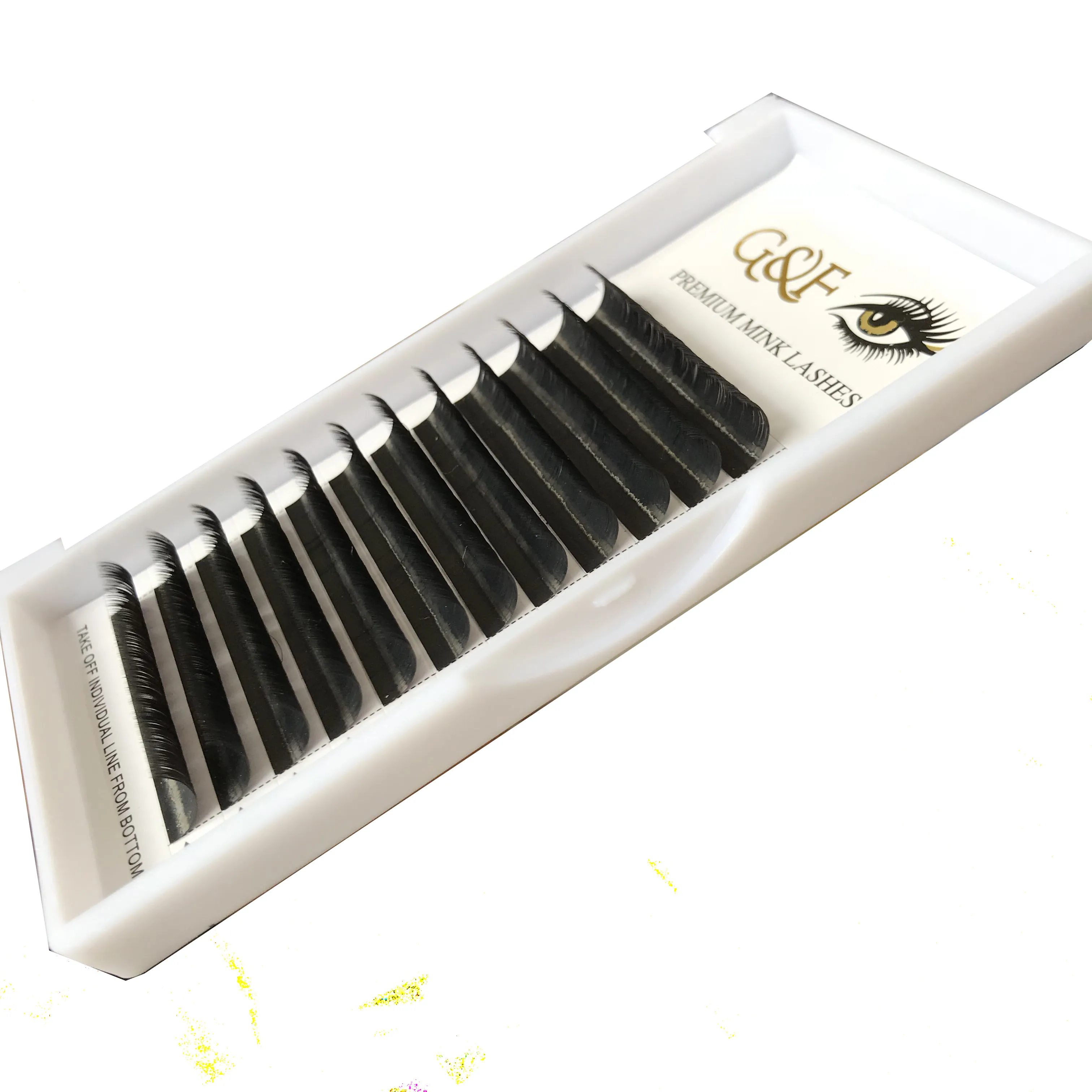 

Factory Distributor Own Brand Volume Deep Black Easy Fast Fan Blooming Individual Eyelash Extensions For 003 005 007 mm, Natural black