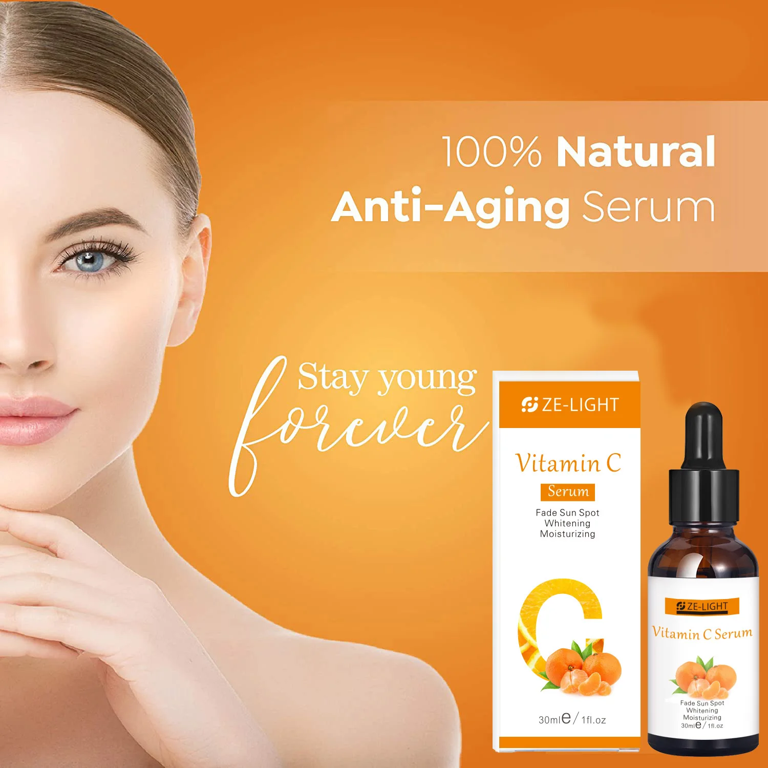 

Wholesale private label Anti Aging Organic Serum Skin Care Vitamin C Serum for Face