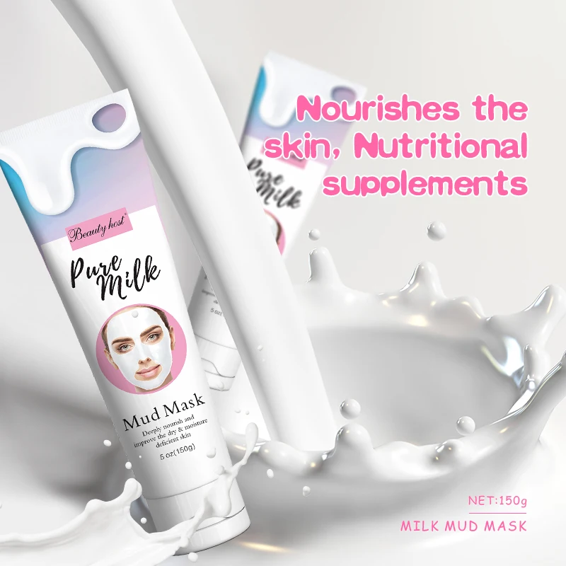

Popular Pure Milk Mud Mask 150g Deep Cleaning Clay Face Mask Skin Care