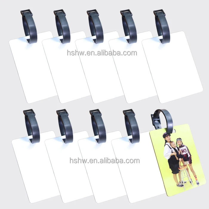 

Wholesale FRP Plastic Luggage Tag For Sublimation, Sublimation white