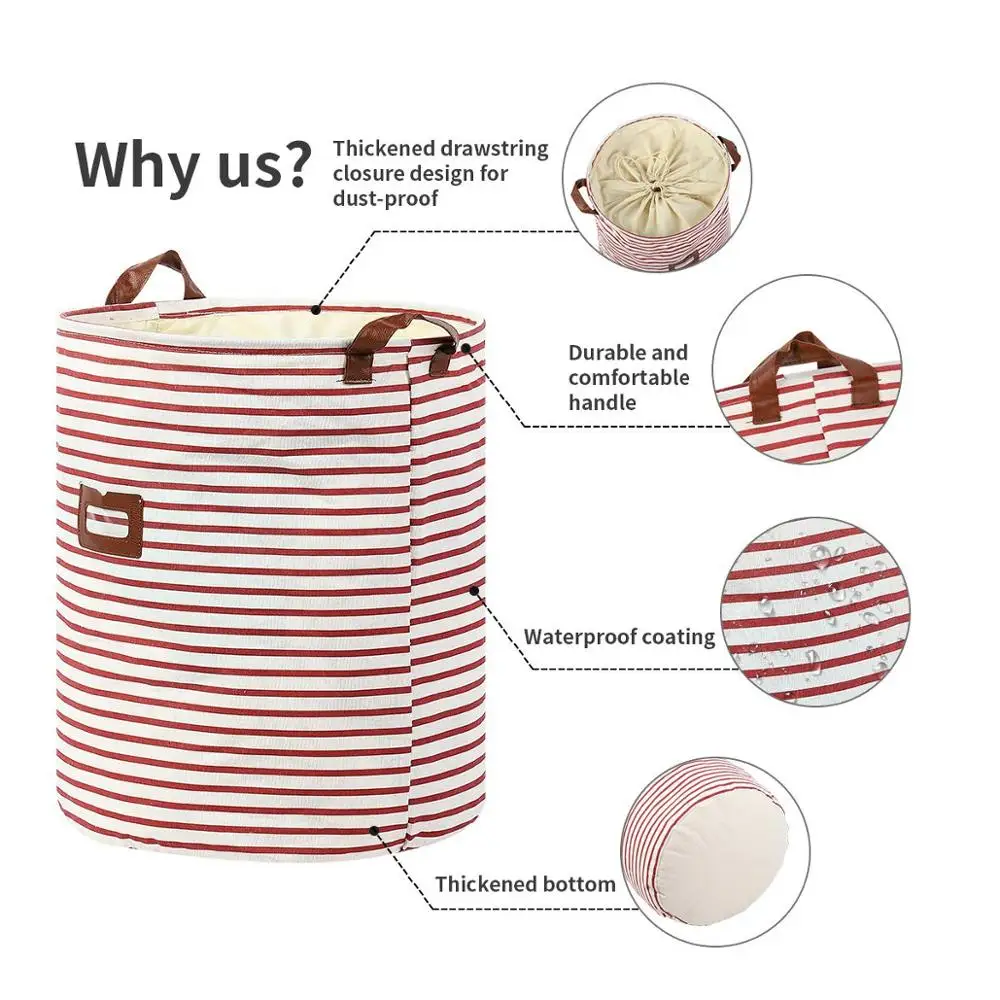 
Guangzhou collapsible pop up cotton rope kids canvas Hampe laundry basket 