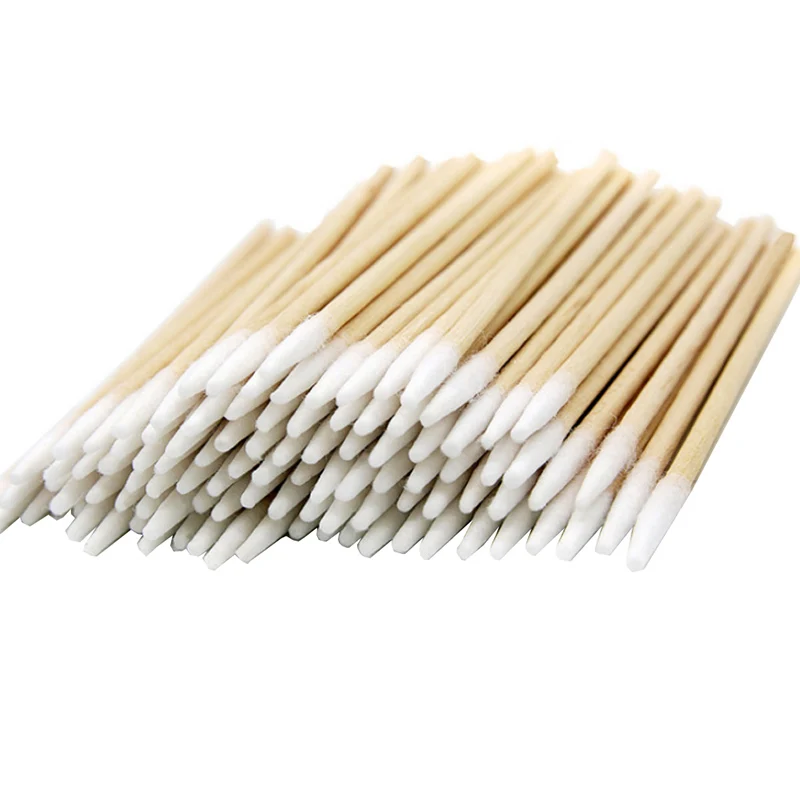 

Disposable Ultra-small Lint Free Micro Brushes Wood Cotton Buds Swabs Eyelash Extension Glue Removing Tools