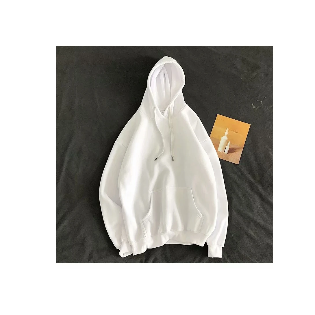 

2021 autumn and winter plush hooded sweater men's fashion jacket men's thick plush hooded sweater