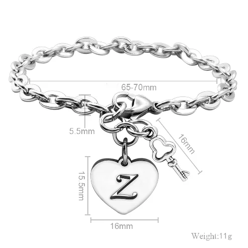 

Chinese Factory Custom Vintage Heart Letter Bracelet Bracelet For Women
