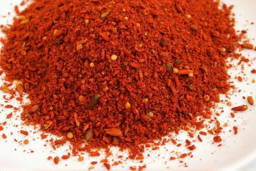 Assorted Szechuan spice jars on shelf