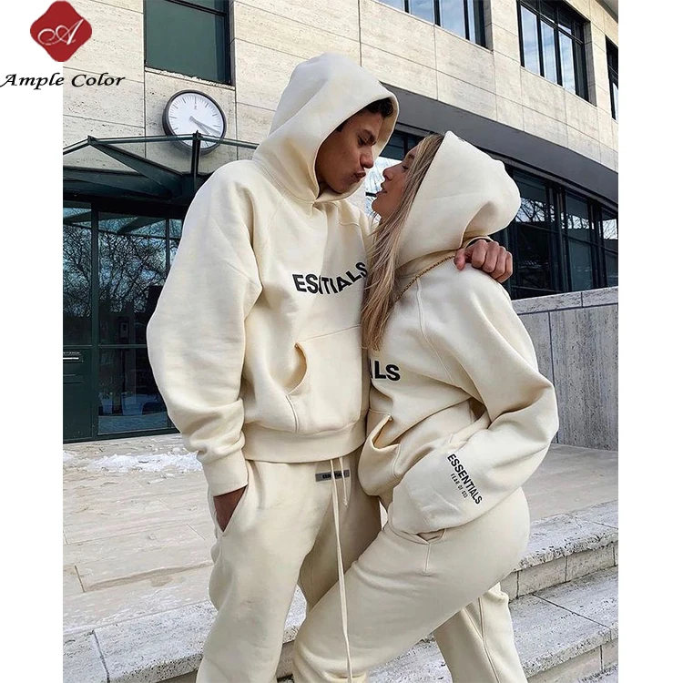 

Vendor Men Track Suit Luxury Sport Wear 2 Piece Jogging Cotton Fleece Essential Tracksuit Joggers Set Sweatsuits Unisex Sets