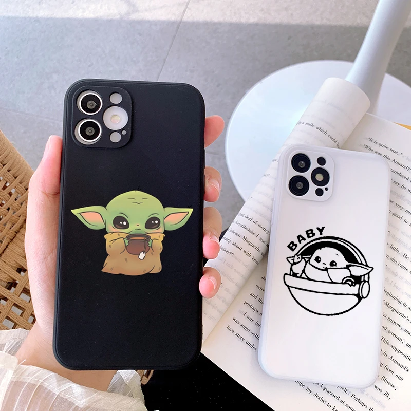 

Cartoon baby Phone Case for iPhone 13 12 11 Pro XR X Xs Max 8 7 Mini Frosted Silicone Cases Soft Back Cover, 18design
