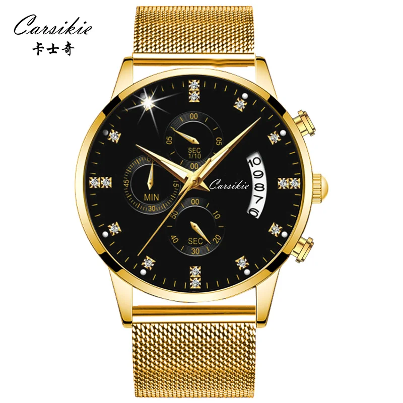 

Wholesale 2021 japan movement stainless steel caseback gold watch water resistant cheap watches men wrist watch