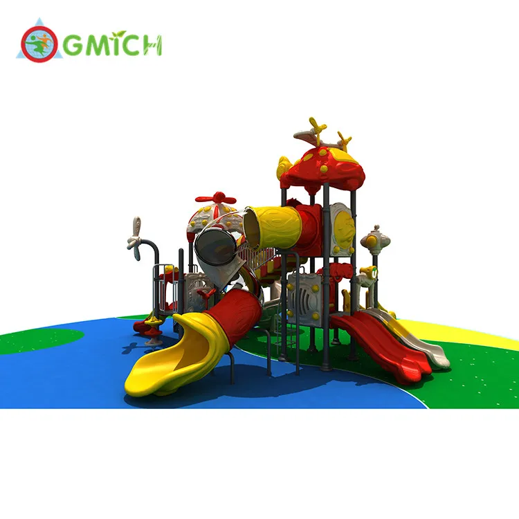 

amusement park children games outdoor playground play set slide amusement playground children JMQ-009291, As picture