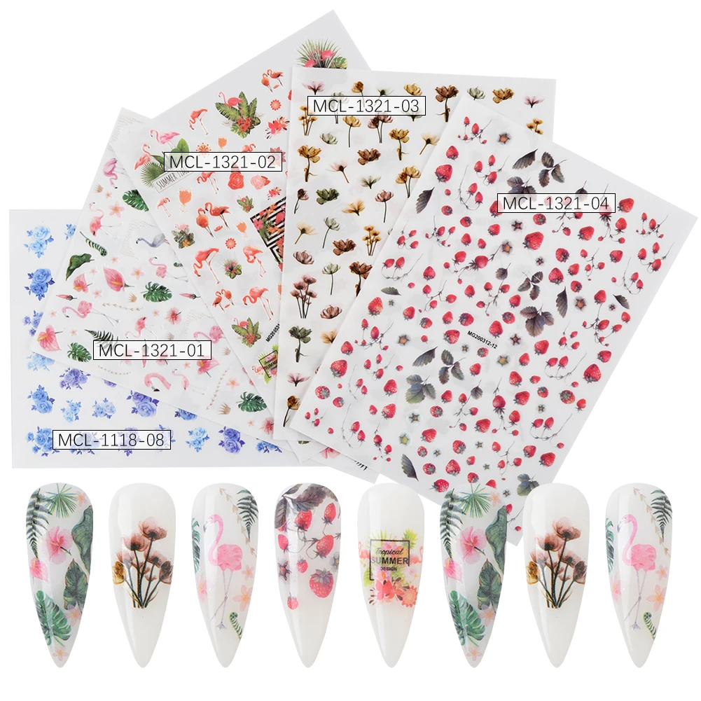 

37 designs Beautiful MG blue rose flower nail art sticker with design sticker DIY for nail art decoration