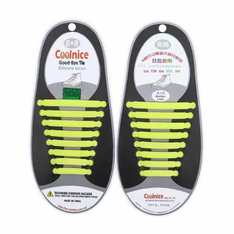 

drop shipping Silicone Elastic Shoelaces Creative Lazy Shoelace Lacing Kids Adult Sneakers Quick Zapatillas