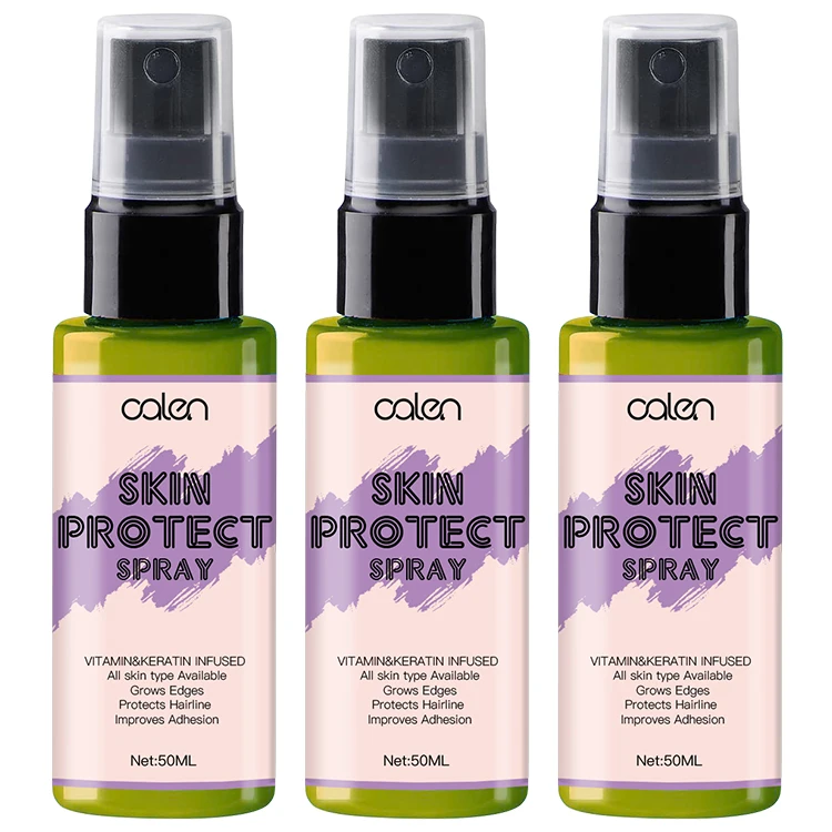 

Private Label Scalp Protector Skin Protect Spray for Sensitive Skin Shield Between Skin and Lace Glue, White