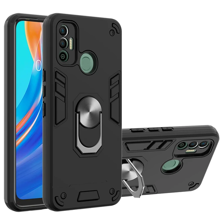 

For Tecno Spark 7 6 Go case, Ring holder stander case cover For Infinix Hot 10S