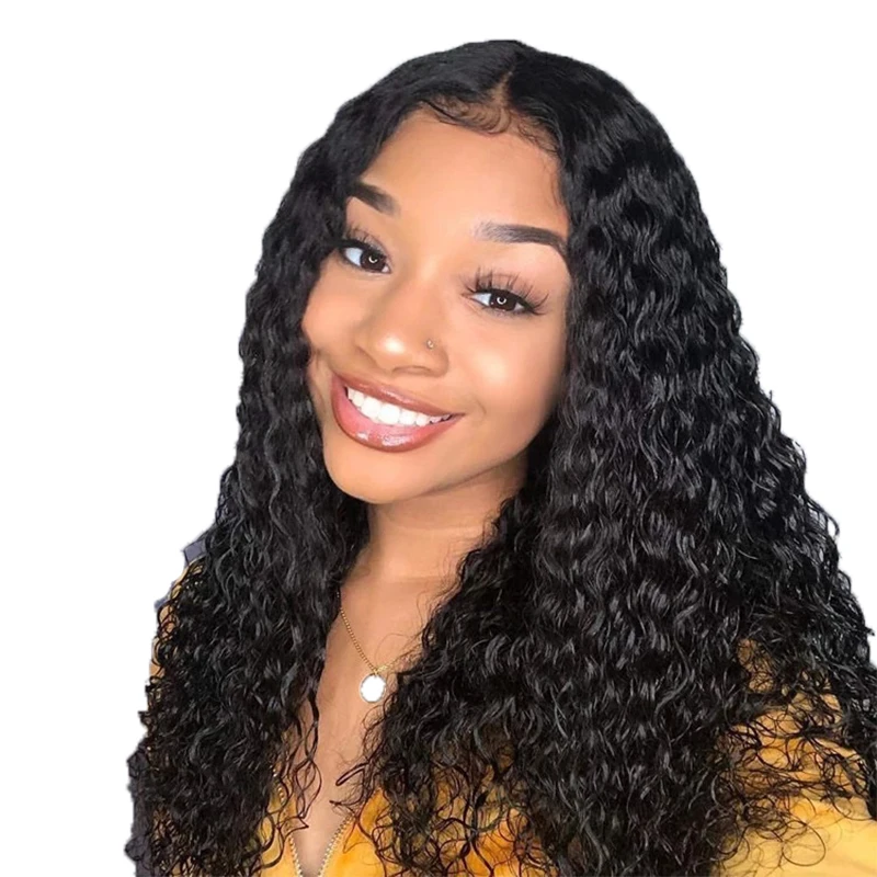 

Transparent Lace Frontal HD Lace Front Wig With For Black Women Cuticle Aligned Brazilian Wigs Hair Full Lace Wigs, Pic showed