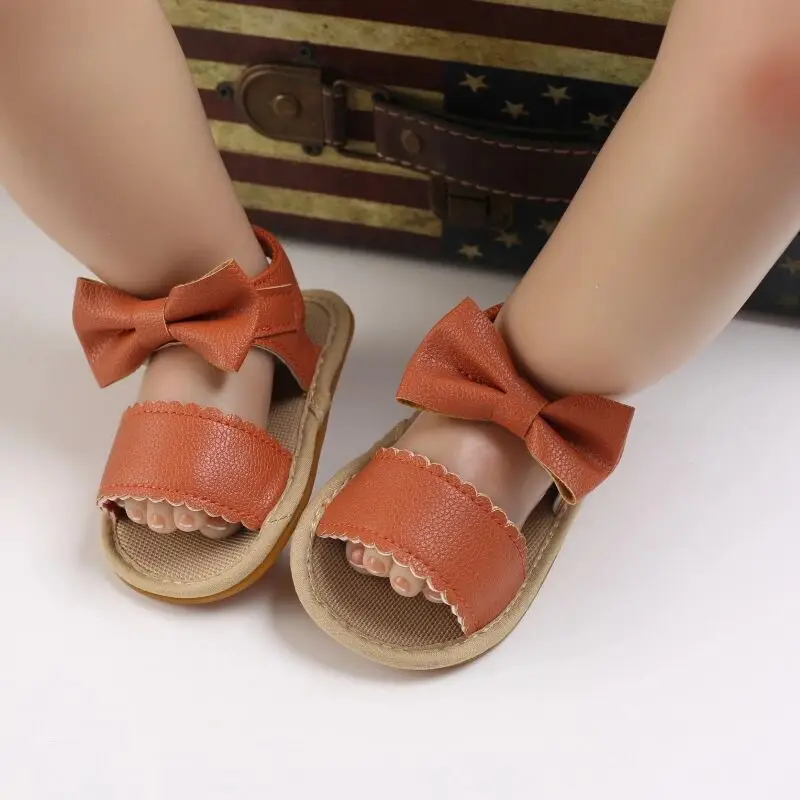 

Small MOQ Infant Soft Sole Leather Newborn Baby Boys And Girls Sandals For Indoor