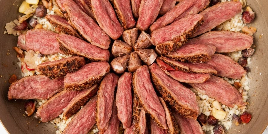 Bowl of homemade gyros seasoning ready for use