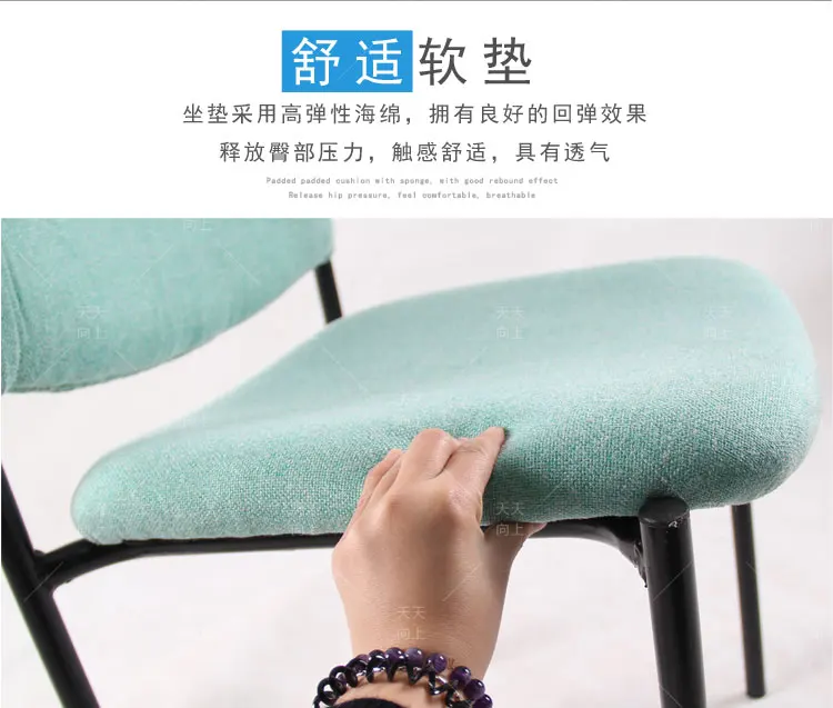 Guest Chair US Leisure Low Back Chair Fabric Upholstered Hot Sell Lobby Arm Chair