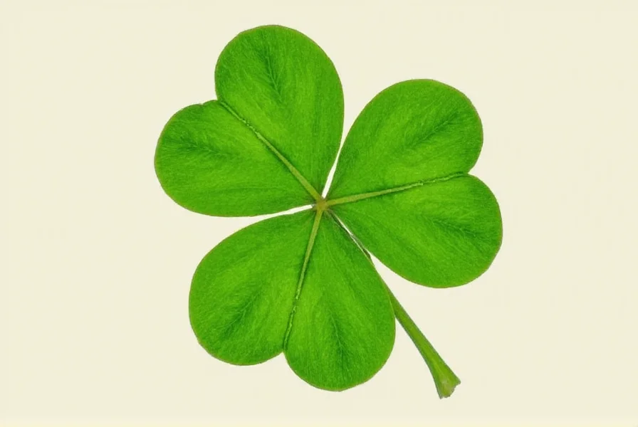 Close-up botanical illustration showing the trifoliate structure of common white clover