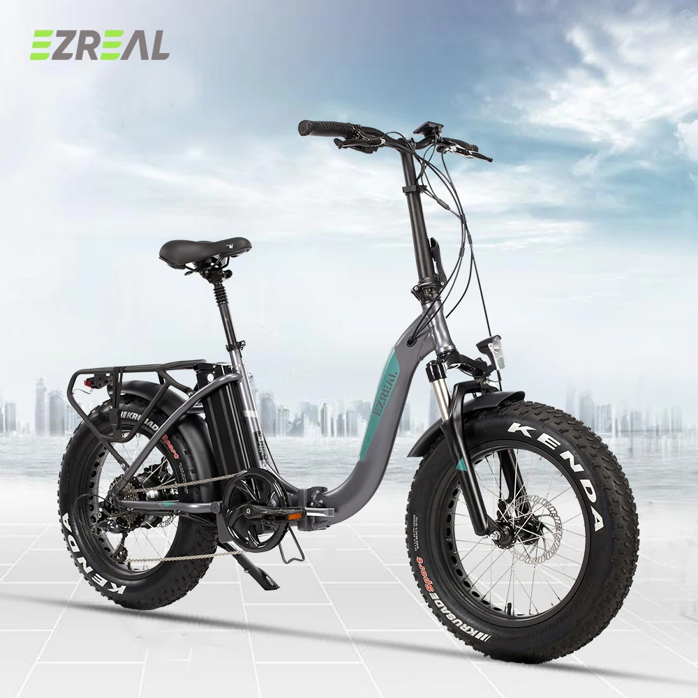 

EZREAL EUROPEAN WAREHOUSE STOCK foldable electric bike with 20" ebike lithium battery electric bicycle for lady