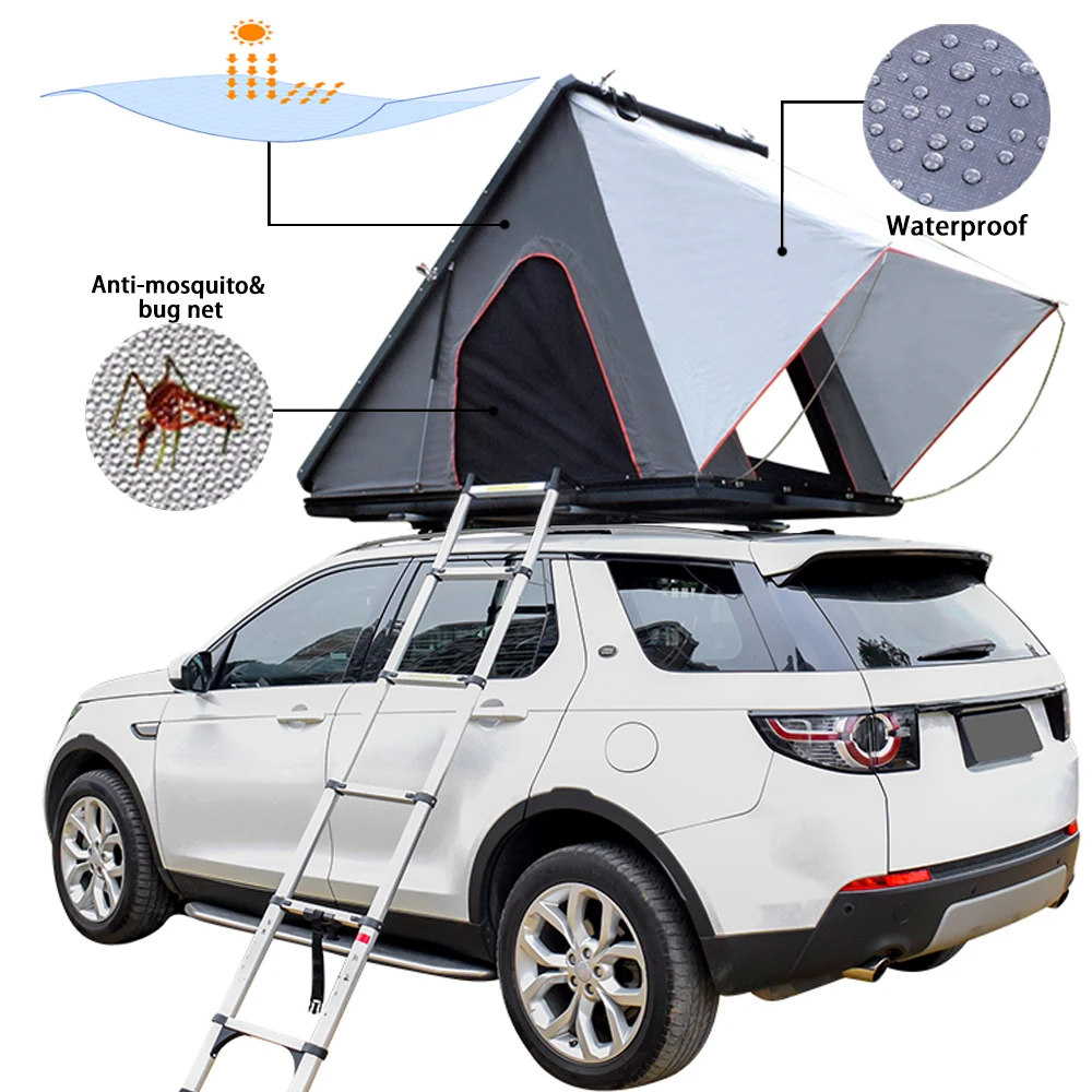 

WILDSROF Factory Supply Attractive Price Aluminum Car Roof Hard Shell car roof Top Tent for outdoor camping