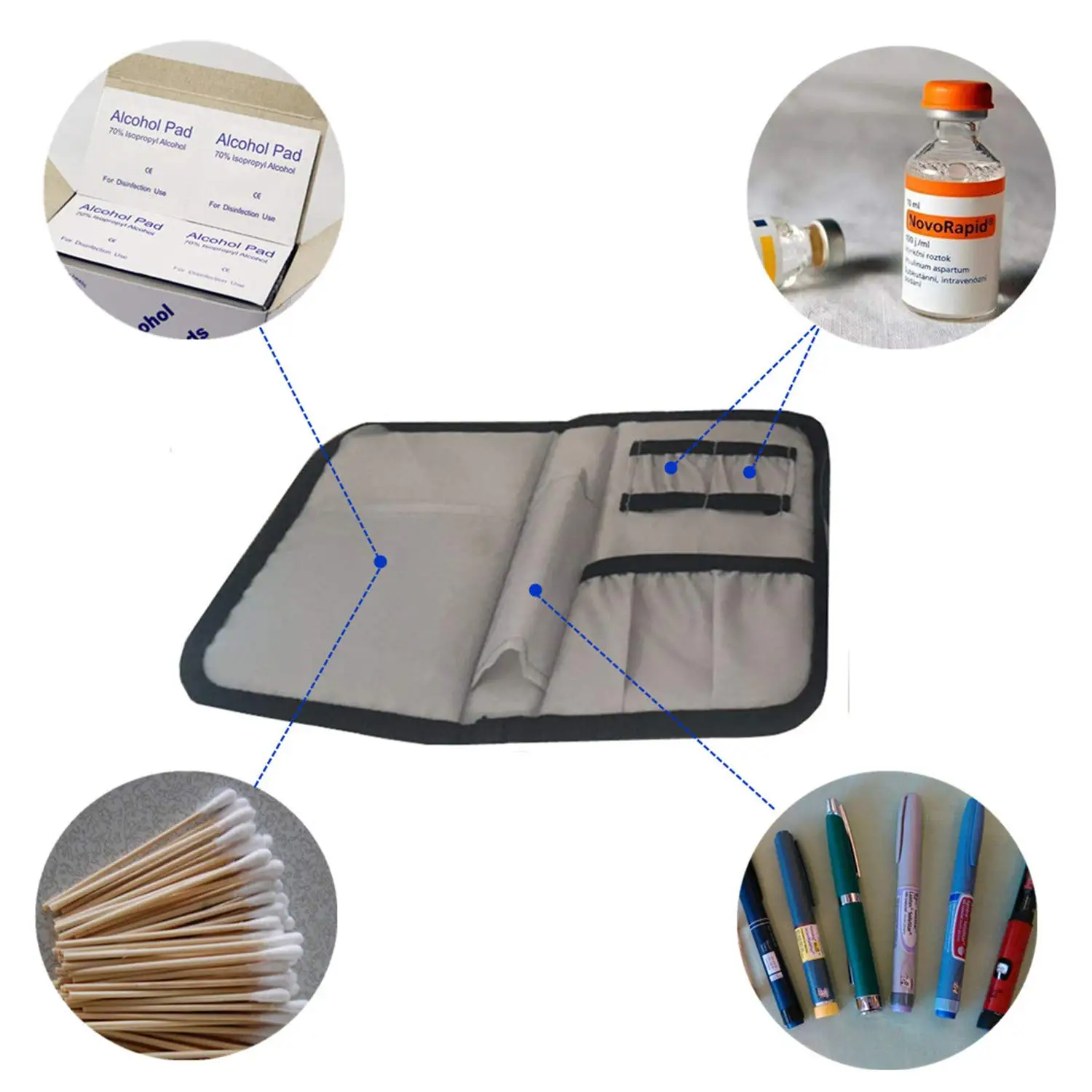 New Design Waterproof No Power Small Travel Size Cooler Insulin Pen