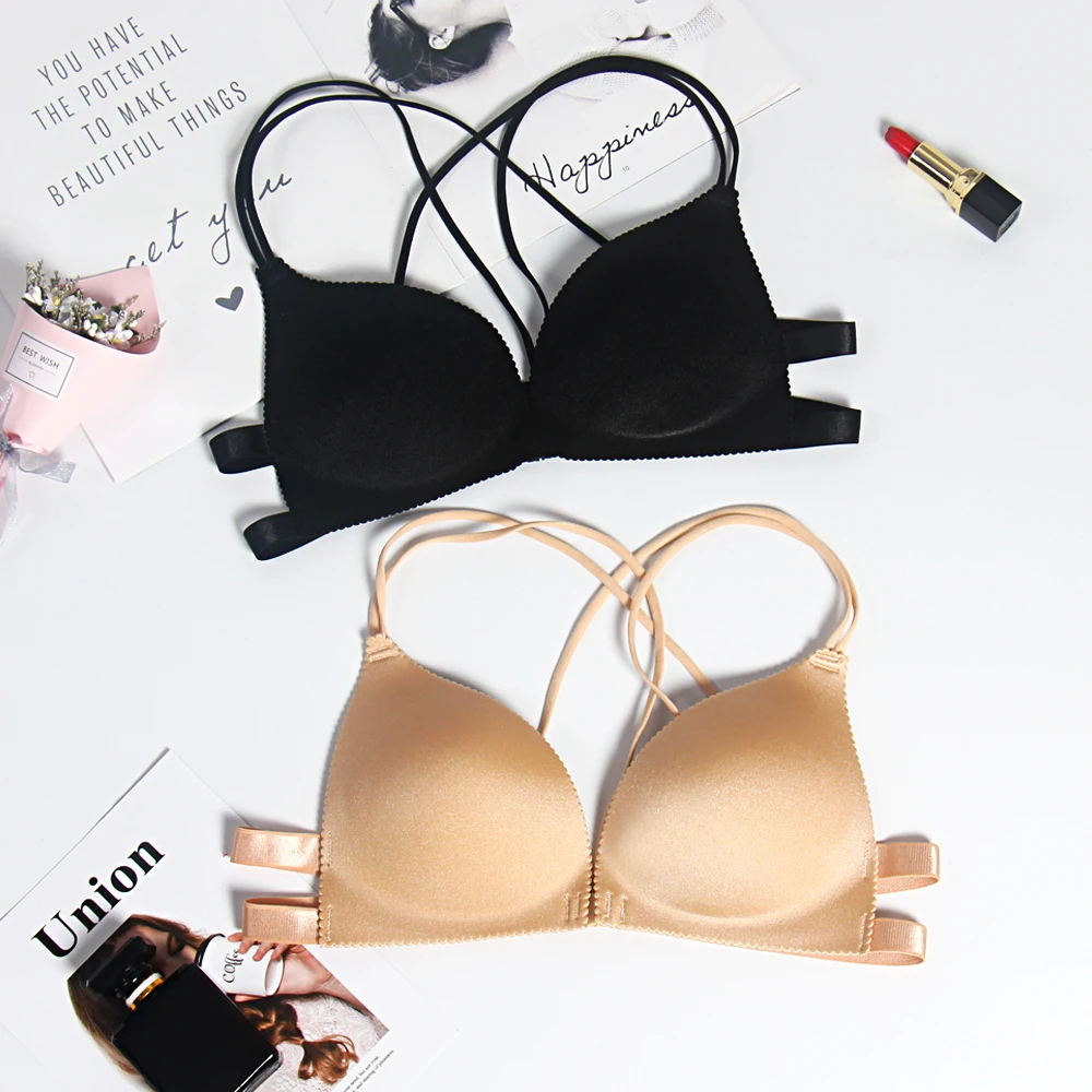 

Wholesale sweet girl hot sexy lady push up french bra tape