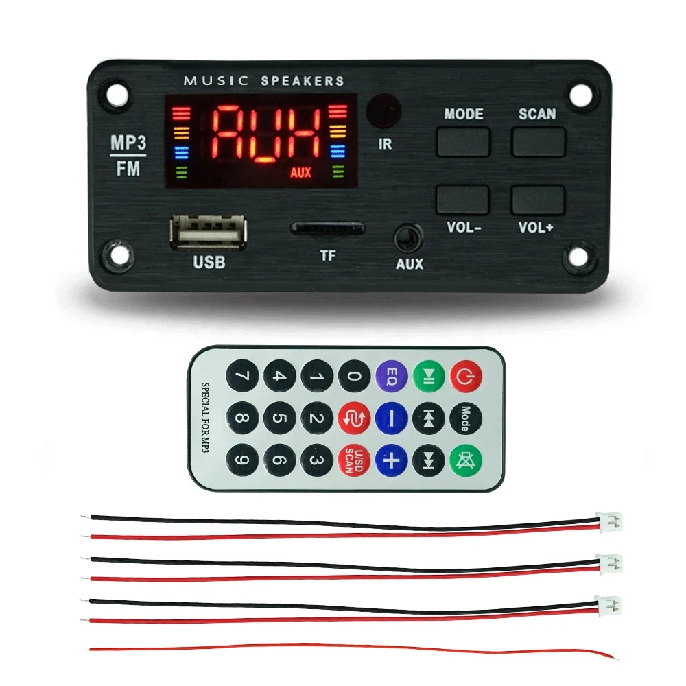 

2X25W Car Sound Audio Power Amplifier Module Board MP3 Blue tooth Module Player Decoder Board USB Kit