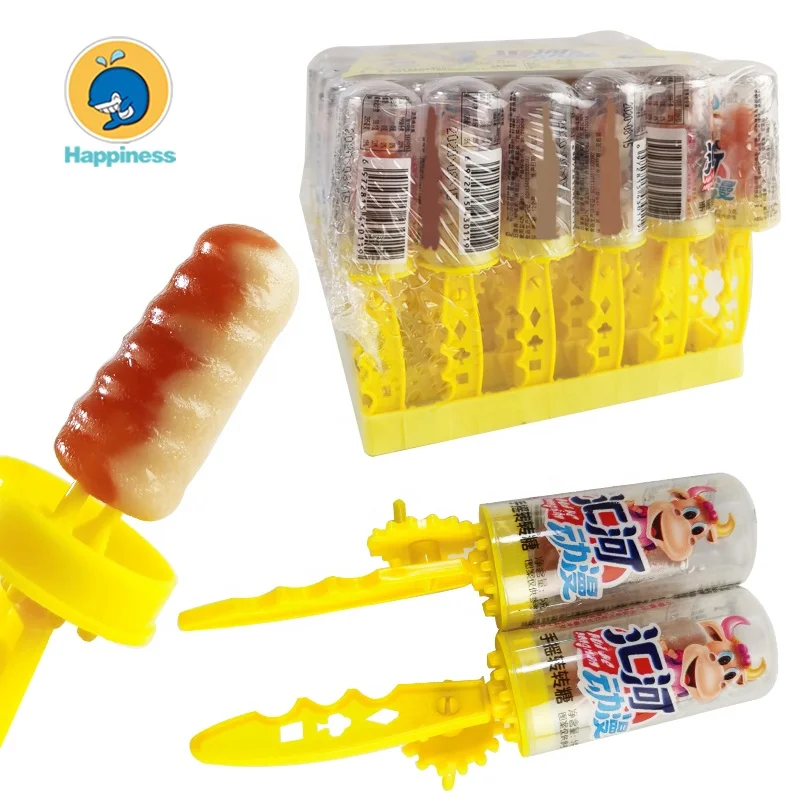 

Small Turning candy Fruit lollipops toy candy roll candy