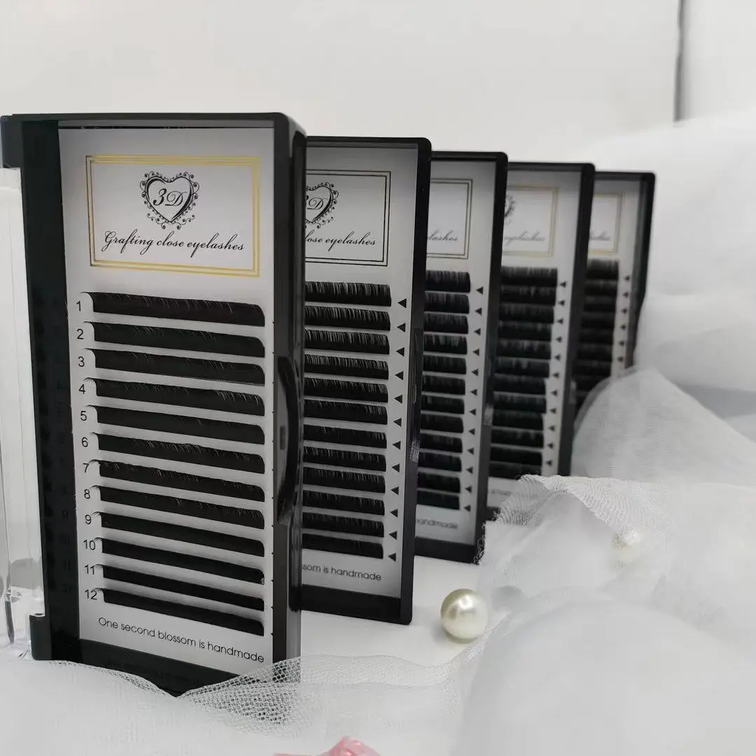 

Natural Soft Private Label eyelash extension faux mink Individual Eyelash Extension silk lashes