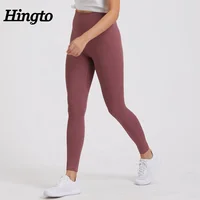 

Hingto 2020 Newest Premium Quality Women Sports Blank Yoga Leggings High Waist Women Fitness Tights